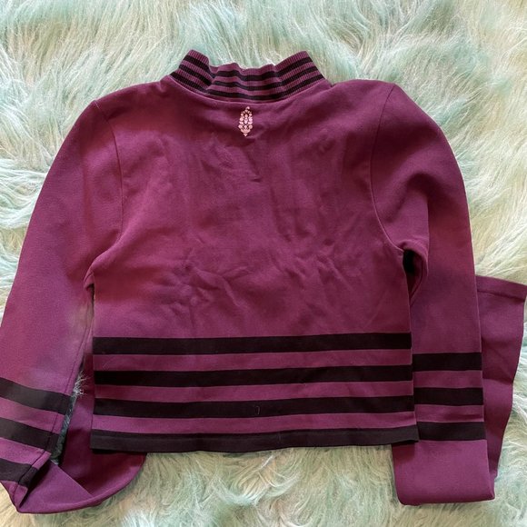 Free People Purple Fitted Crop Top - Picture 3 of 4